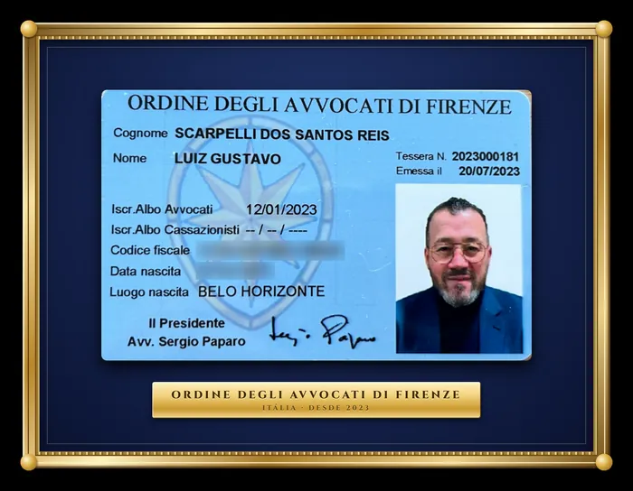 Carteira da Ordine degli Avvocati di Firenze, Luiz Scarpelli